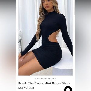 White Fox Break The Rules mini dress